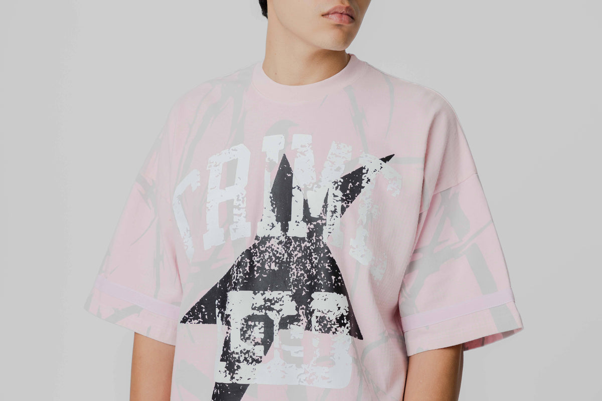 Crime Life Camo Star Tee 'Pink'