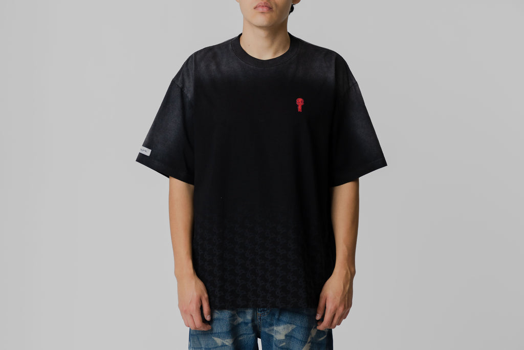 Crime Life Fade Monogram Tee 'Black'
