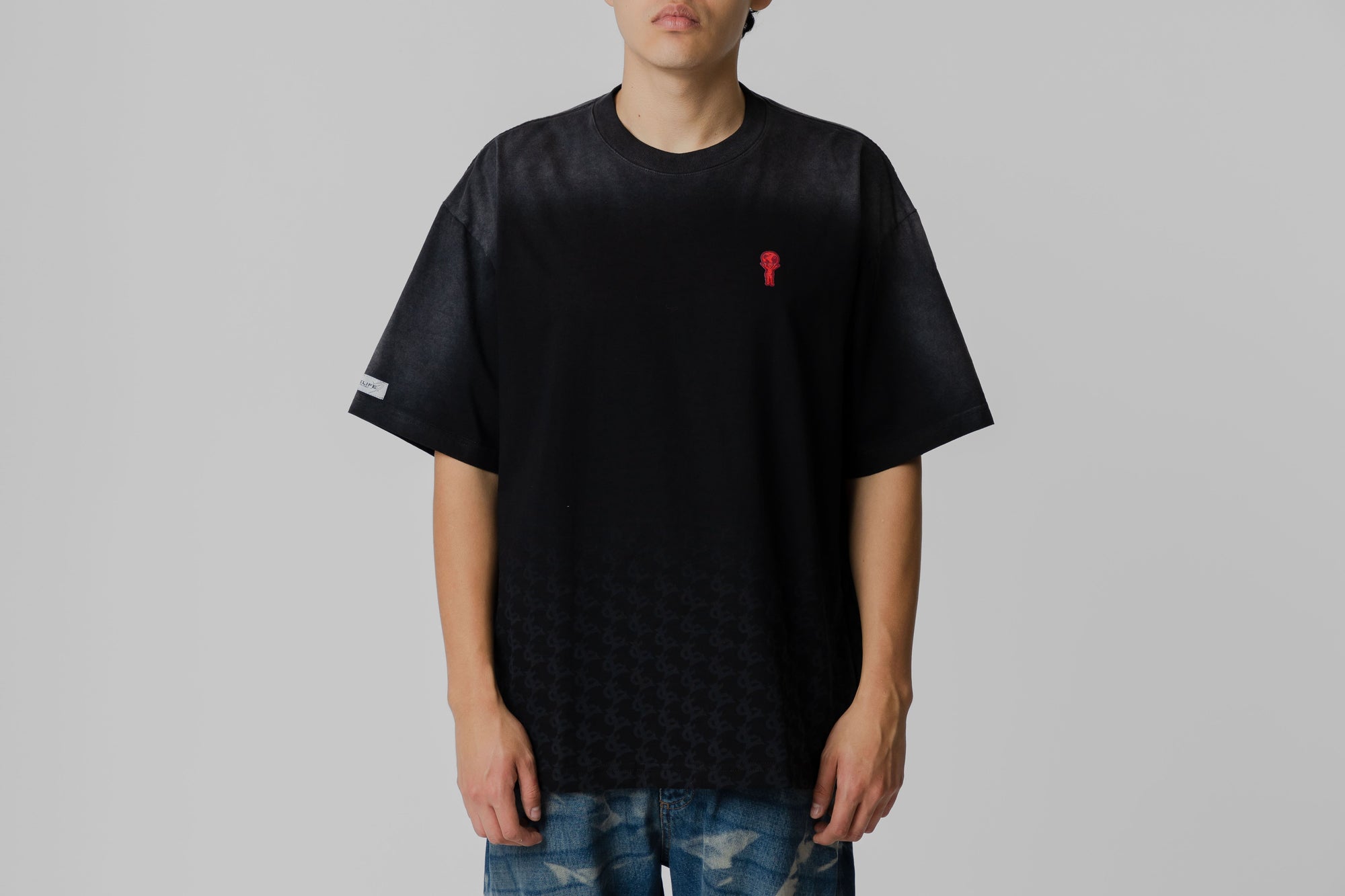 Crime Life Fade Monogram Tee 'Black'