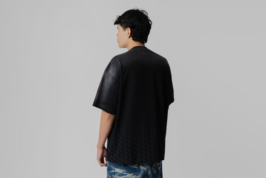 Crime Life Fade Monogram Tee 'Black'