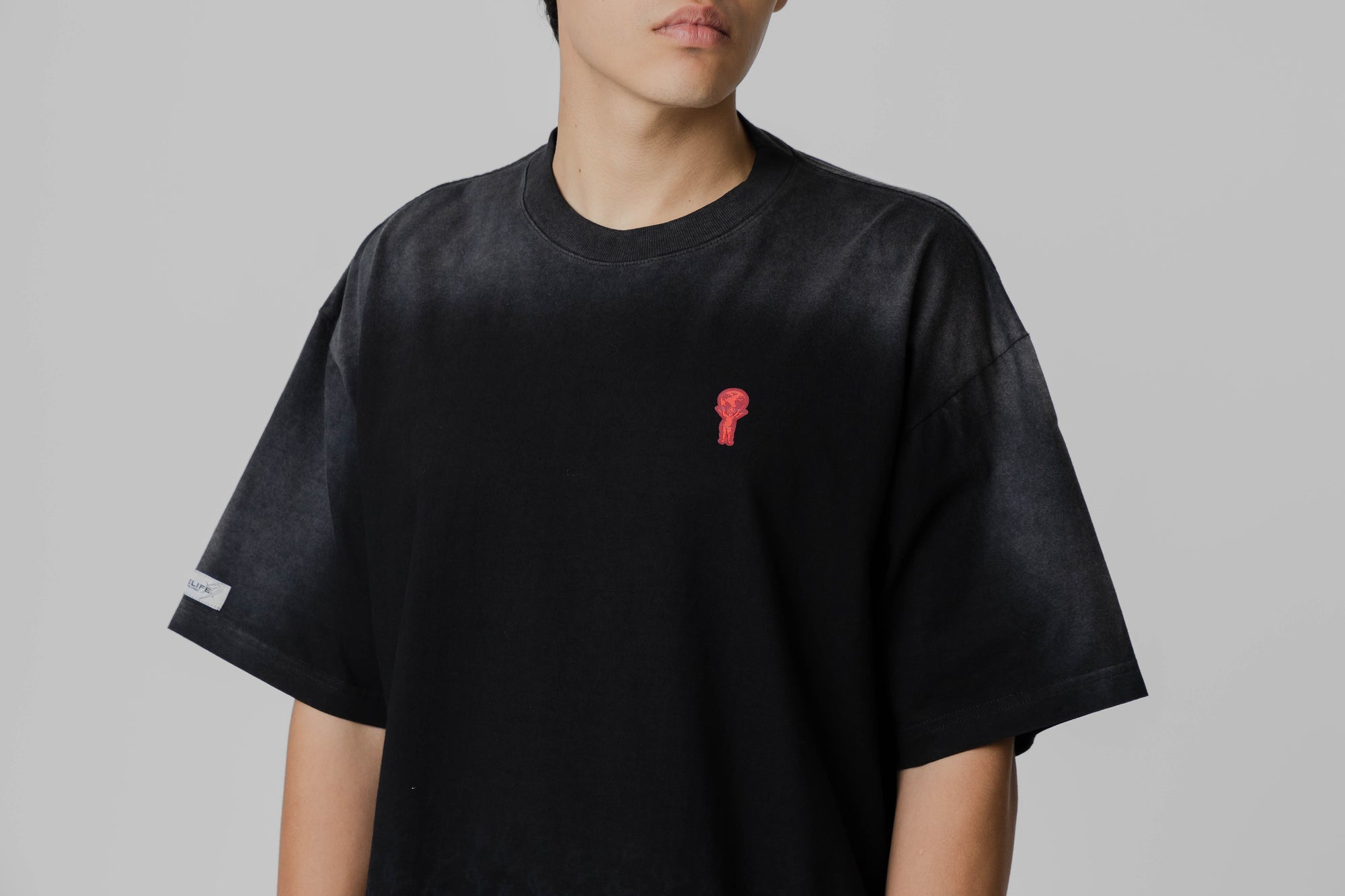 Crime Life Fade Monogram Tee 'Black'