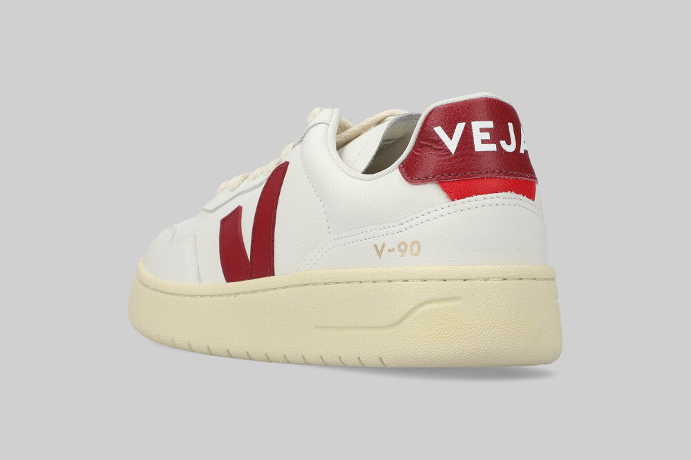 Women's VEJA V-90 'White and Marsala' - VD2003657A FTW - SNEAKERS - WOMEN - ADULT - QS - WI - 25 en Lust México