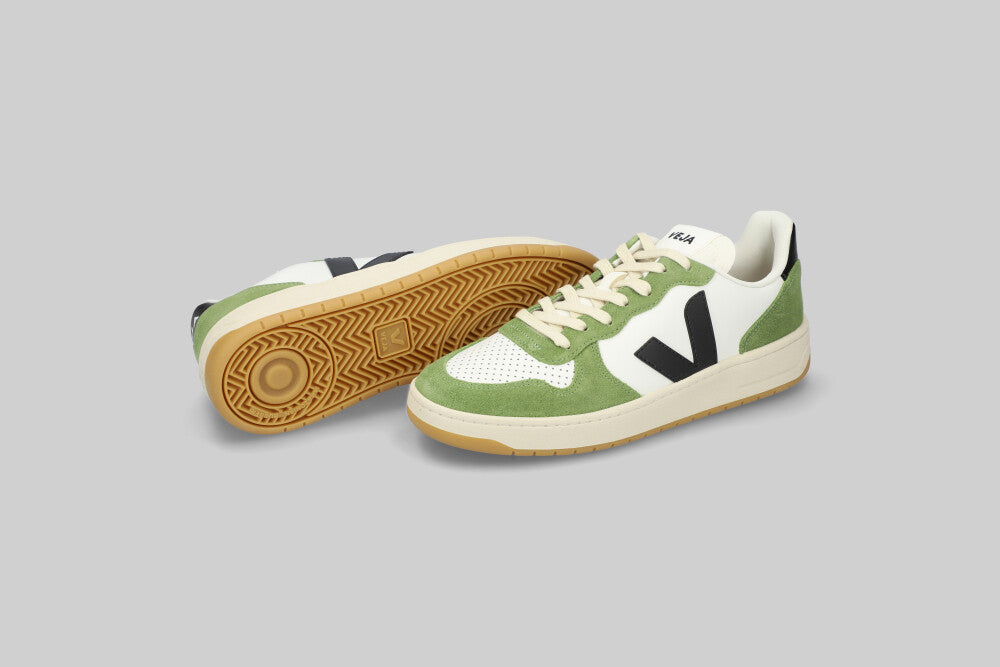 Men's VEJA V-10 Prime 'White and Kiwi' - VI0220866B FTW - SNEAKERS - MEN - ADULT - QS - WI - 25 en Lust México