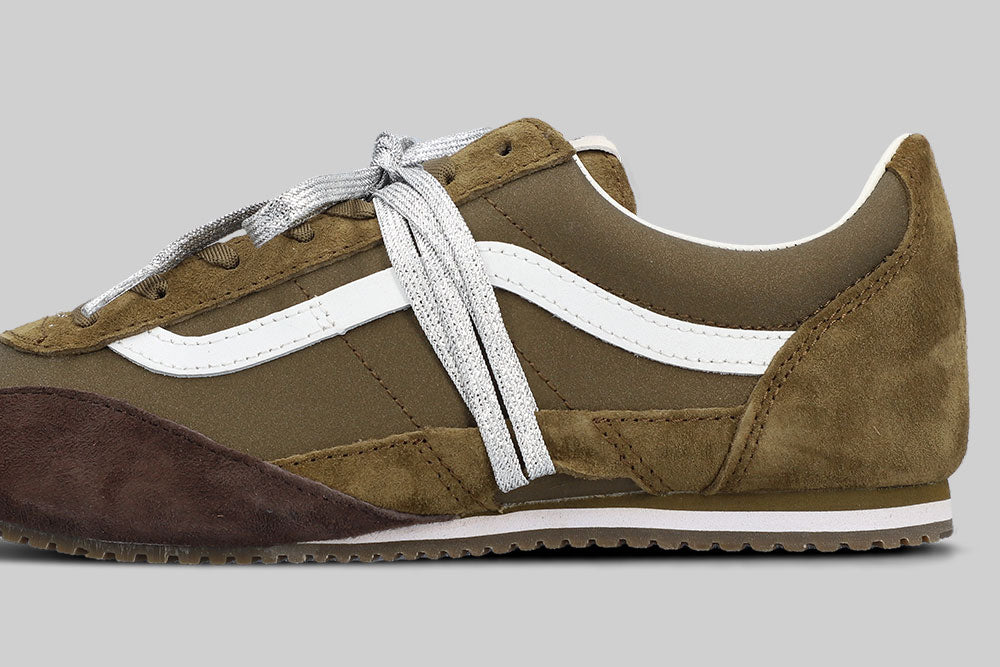 Women's Vans Premium Super Lowpro Trainer 'Olive Green' - VN000EHQOLV - Lust México