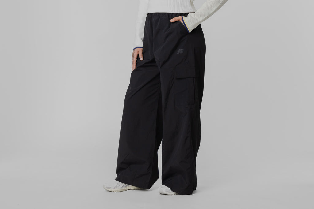Women's New Balance Woven Cargo Pants - WP53504_BK