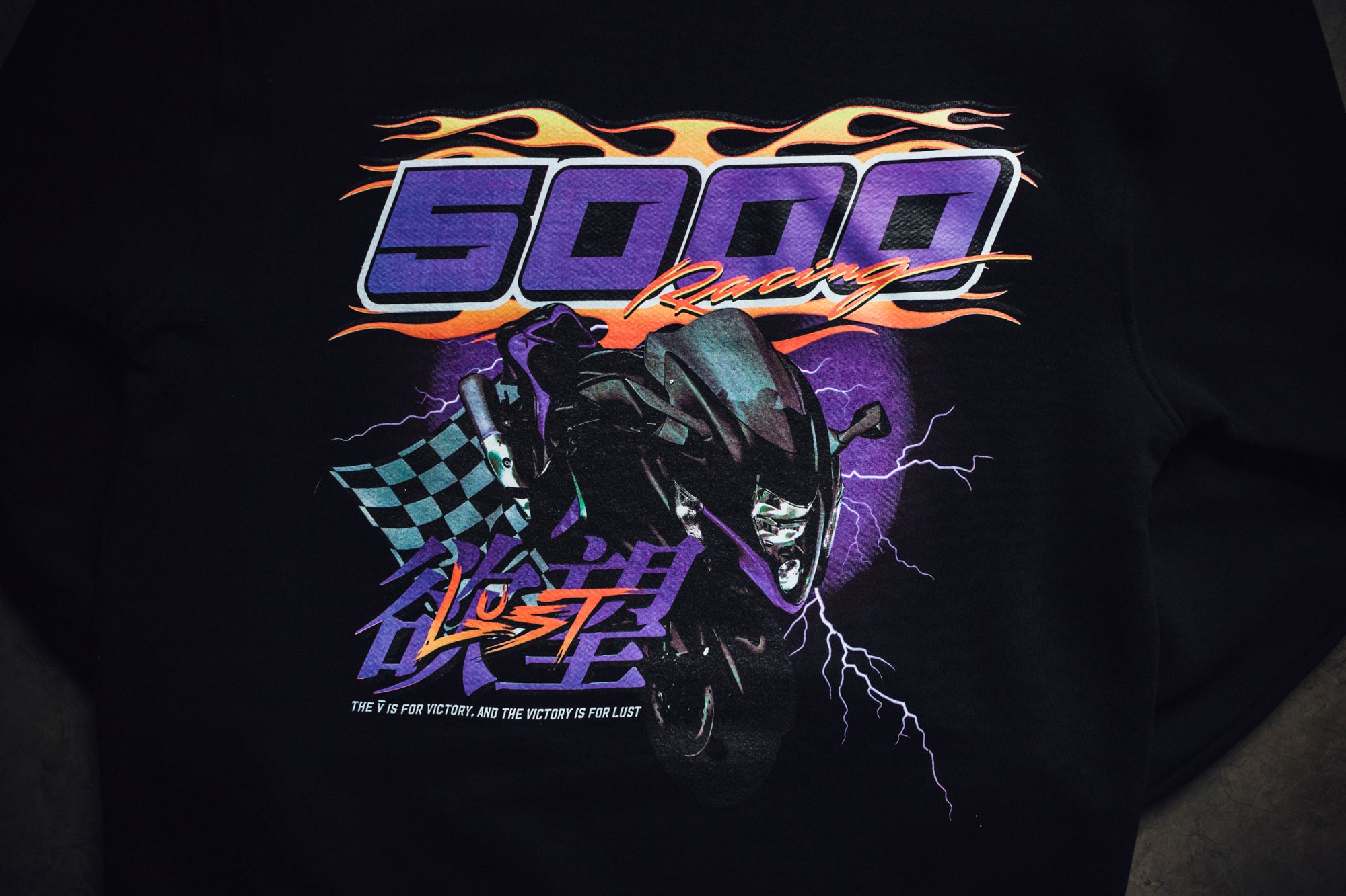 Lust Brand x Berth-Oh Hawk Hoodie “5000 Racing Team” (6610229067842)