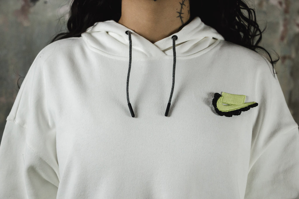 Womens Nike FLC Hoodie (6626588885058)