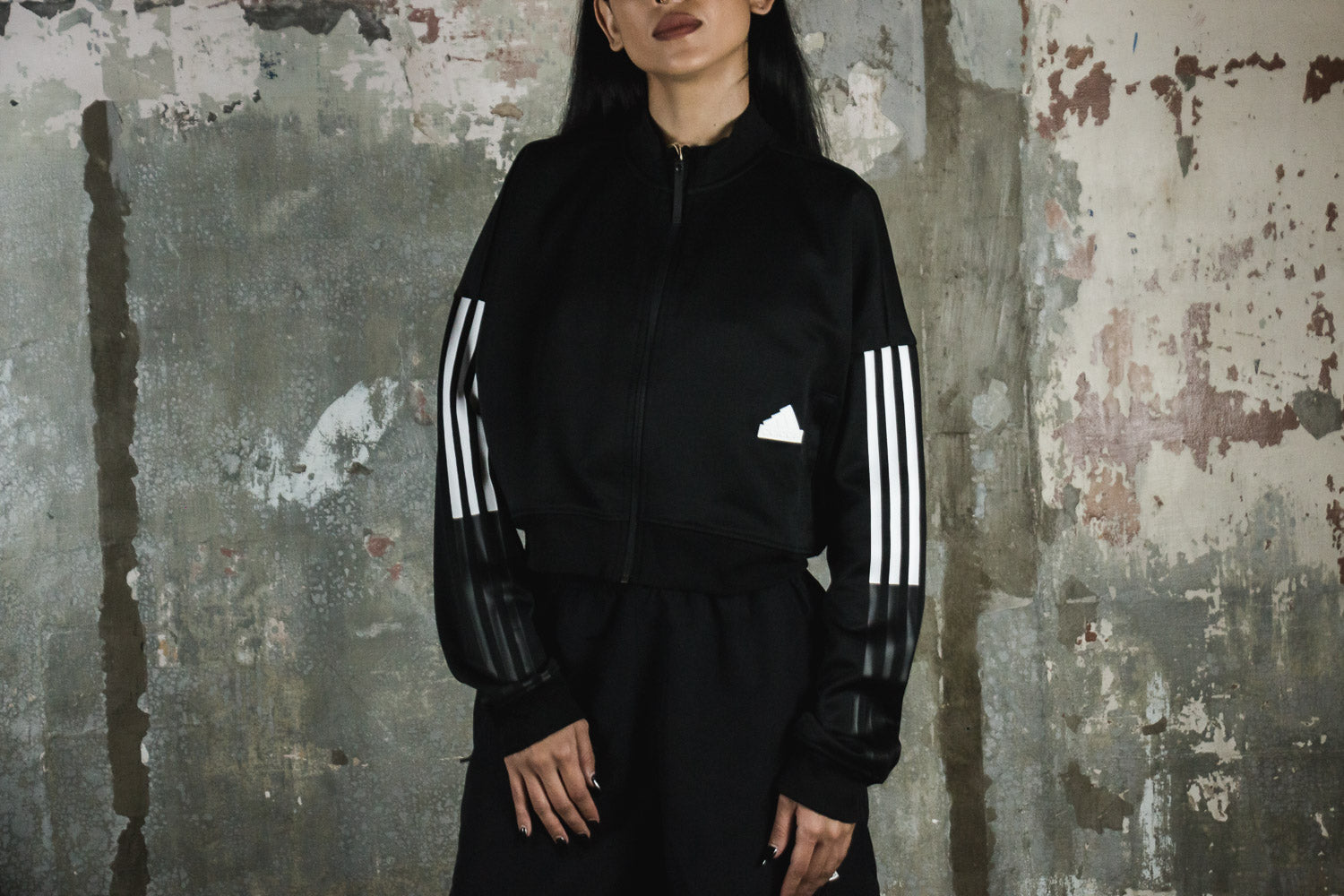 adidas New Cropped Track Top (6787442344002)