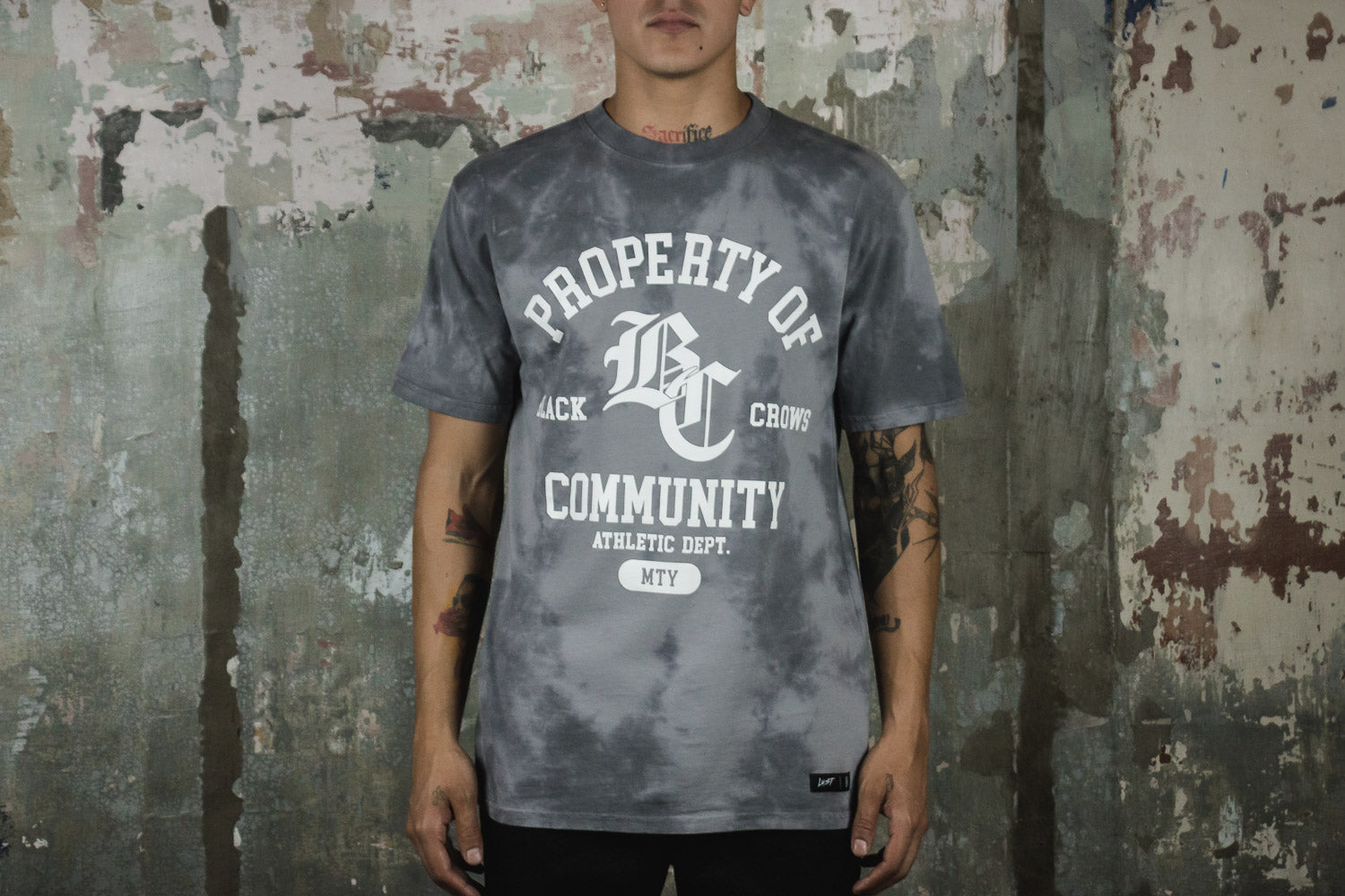 LUST TEE MTY BCC TIE DYE GREY (6799864496194)