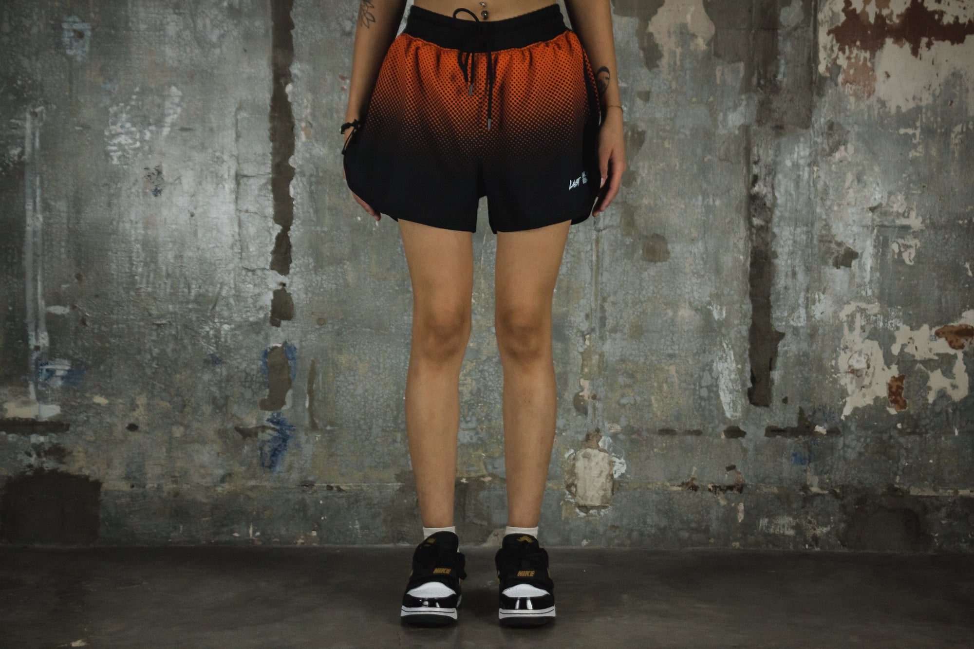 LUST X BLACK BOX TRAINING SHORT ORANGE / BLACK (6839790501954)