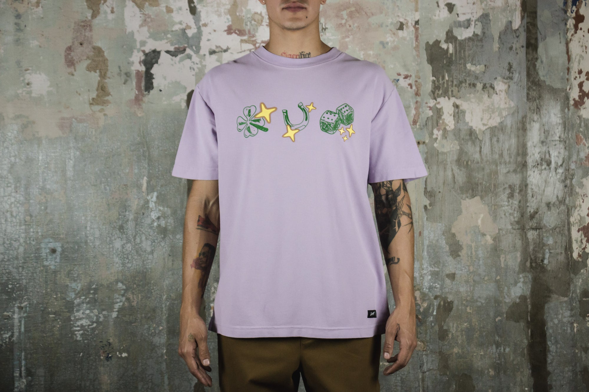 LUST BRAND THE LUCKIEST TEE PURPLE (6843154563138)