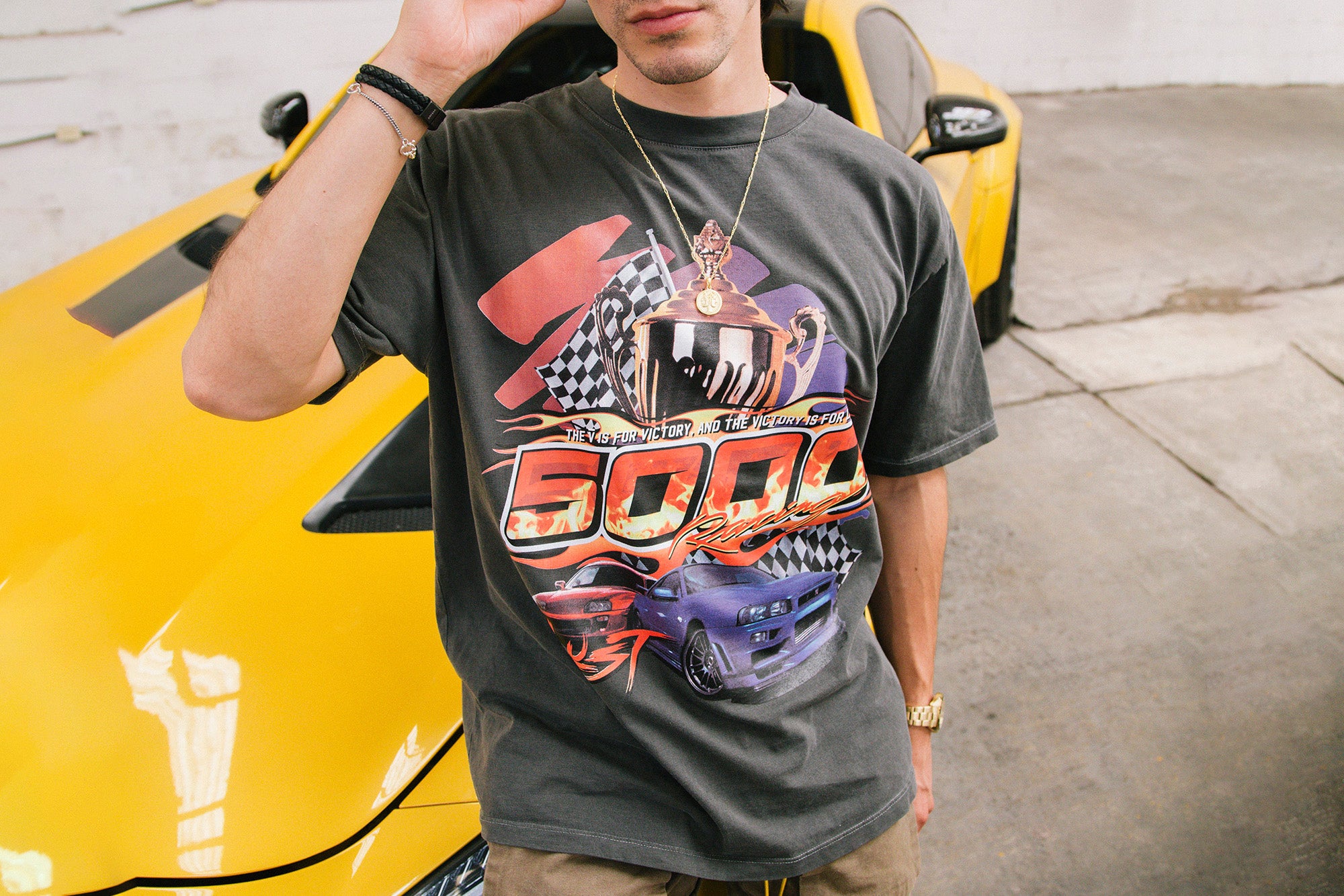 Lust Brand x Berth-Oh Cars Tee “5000 Racing Team”. (6610227232834)
