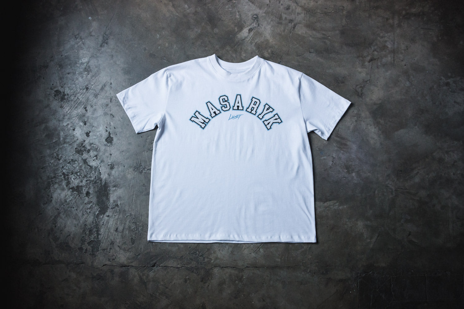 Lust Brand “Collegiate” tee (6719879938114)