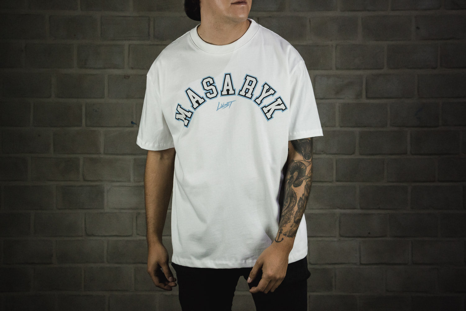 Lust Brand “Collegiate” tee (6719879938114)