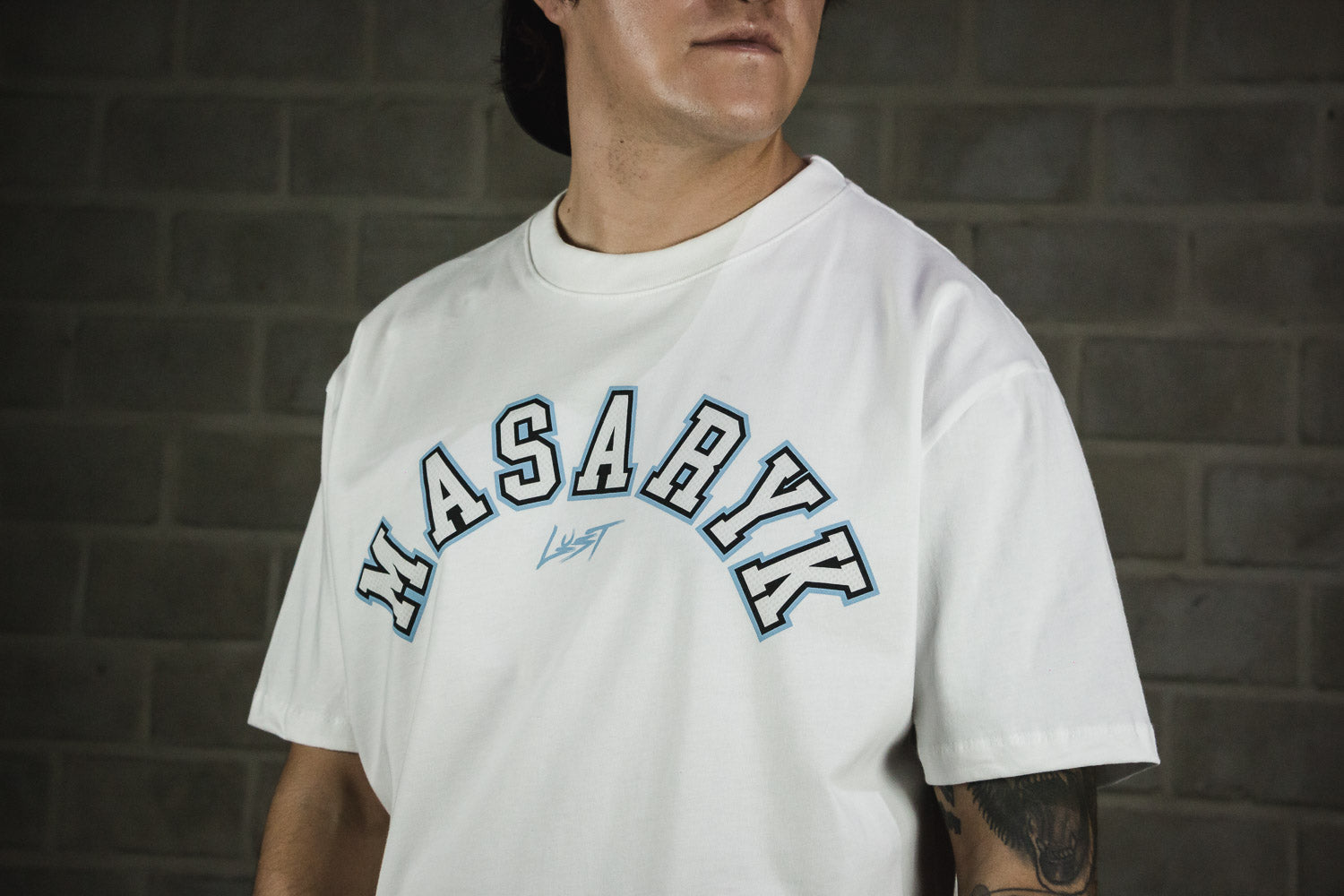 Lust Brand “Collegiate” tee (6719879938114)