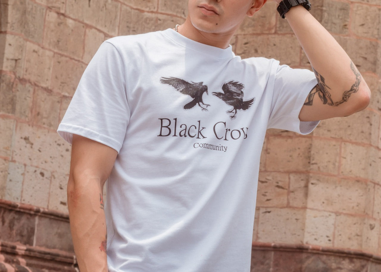 Lust BCC Paper Crows Tee S LUST BRAND