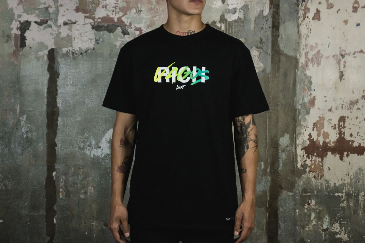 Lust Brand x Rich Vagos "Llamas" Tee L LUST BRAND