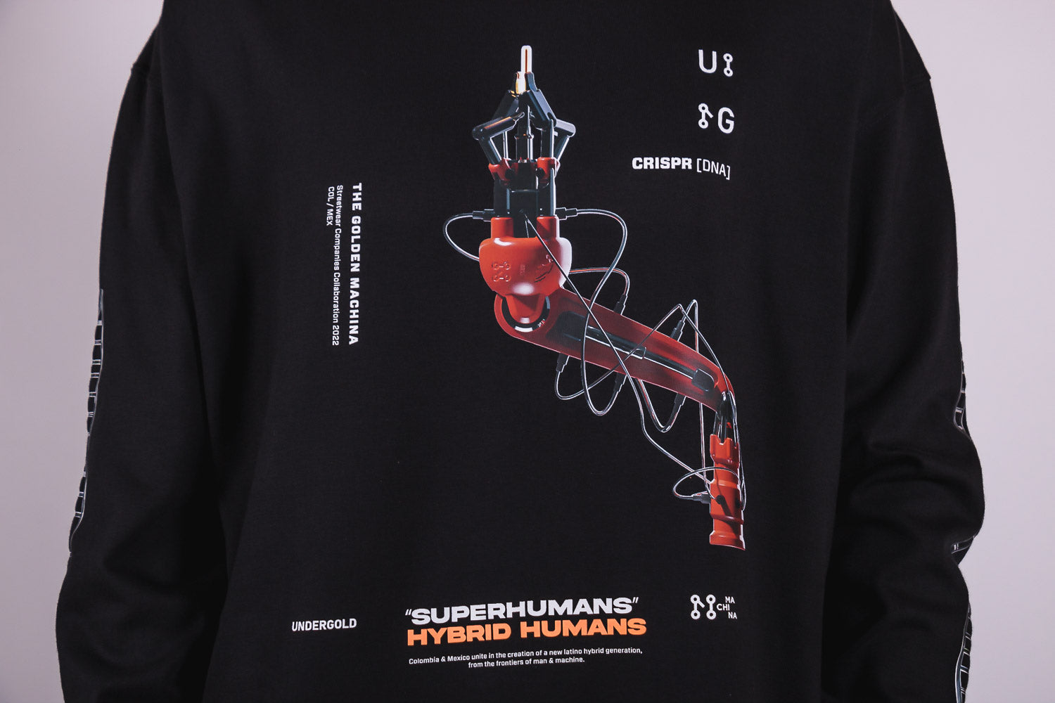 UNDERGOLD X MACHINA Superhumans Hybrid Humans Long-sleeve T-shirt (6783149080642)