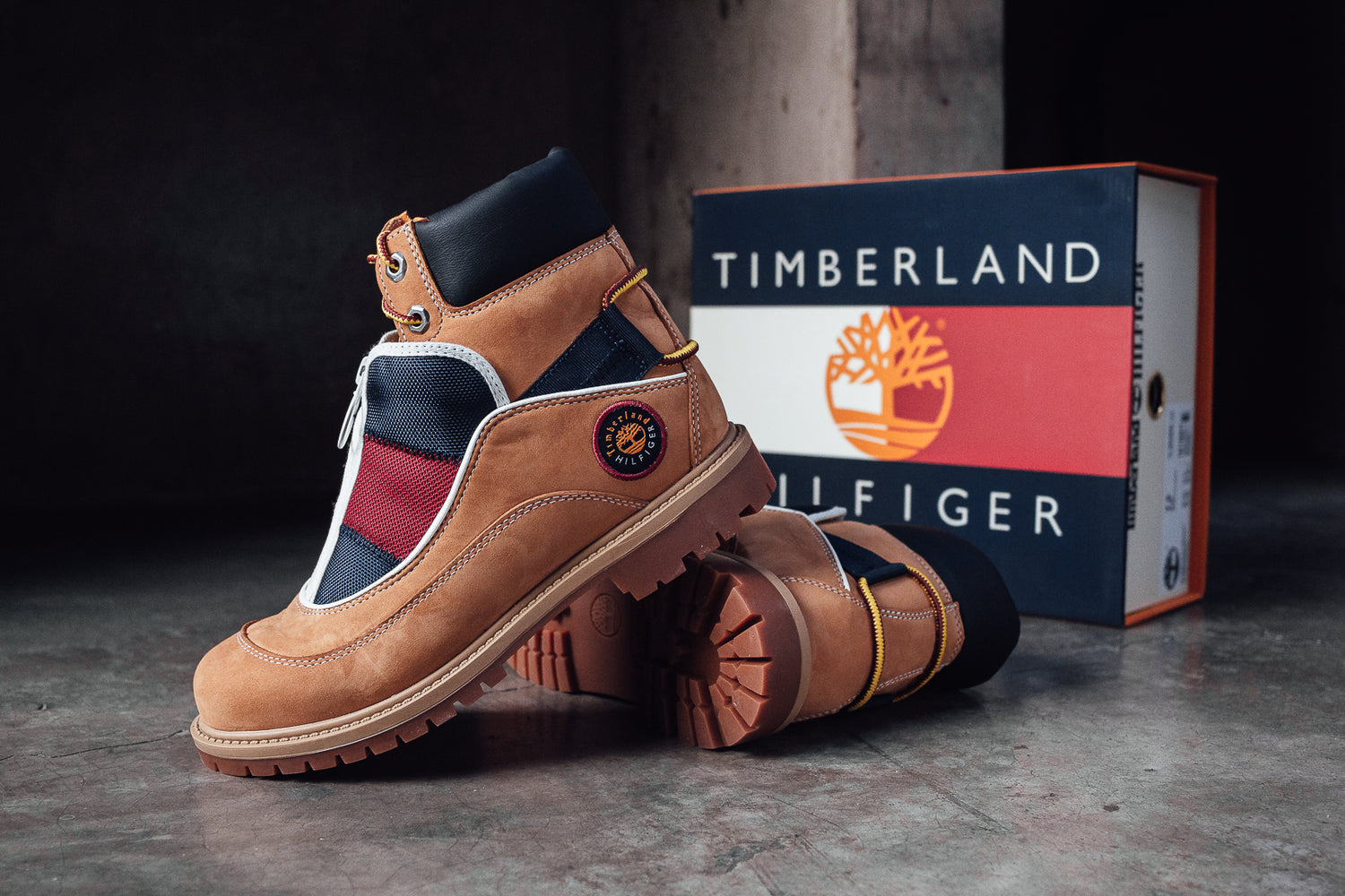 Tommy Hilfiger x Timberland® Botas 6-inch EK+ Remixed C&amp;S Women Wheat (6678494150722)