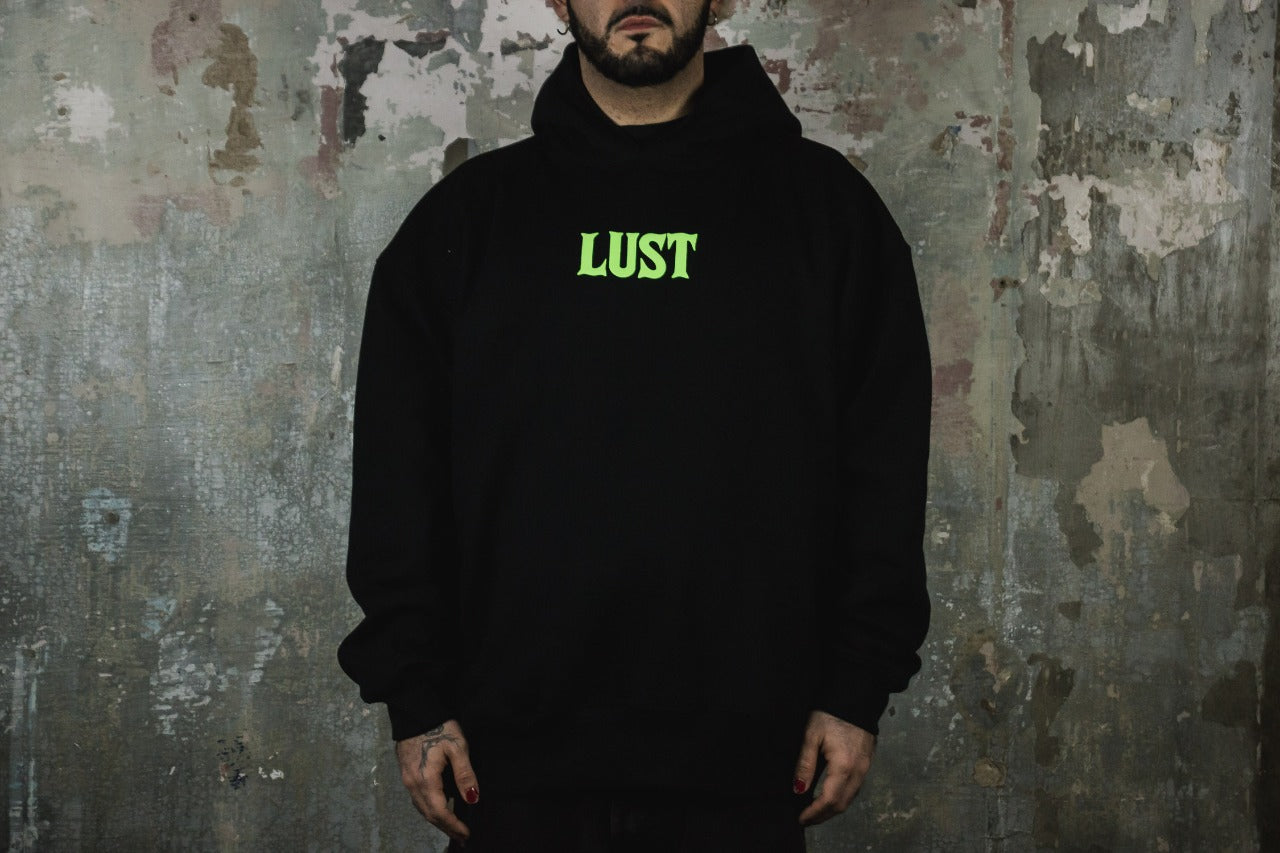 LUST BRAND BOX HOODIE ENEMIGOS NEGRO (6864523952194)