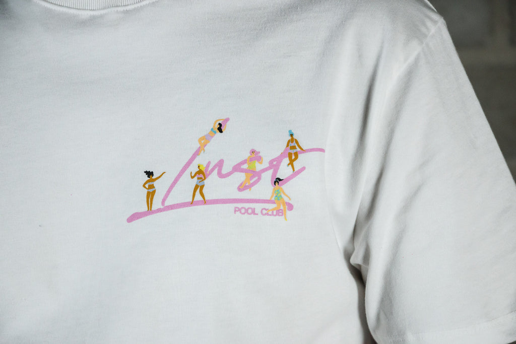 LUST BRAND POOL GIRLS TEE BLANCO (6736899604546)