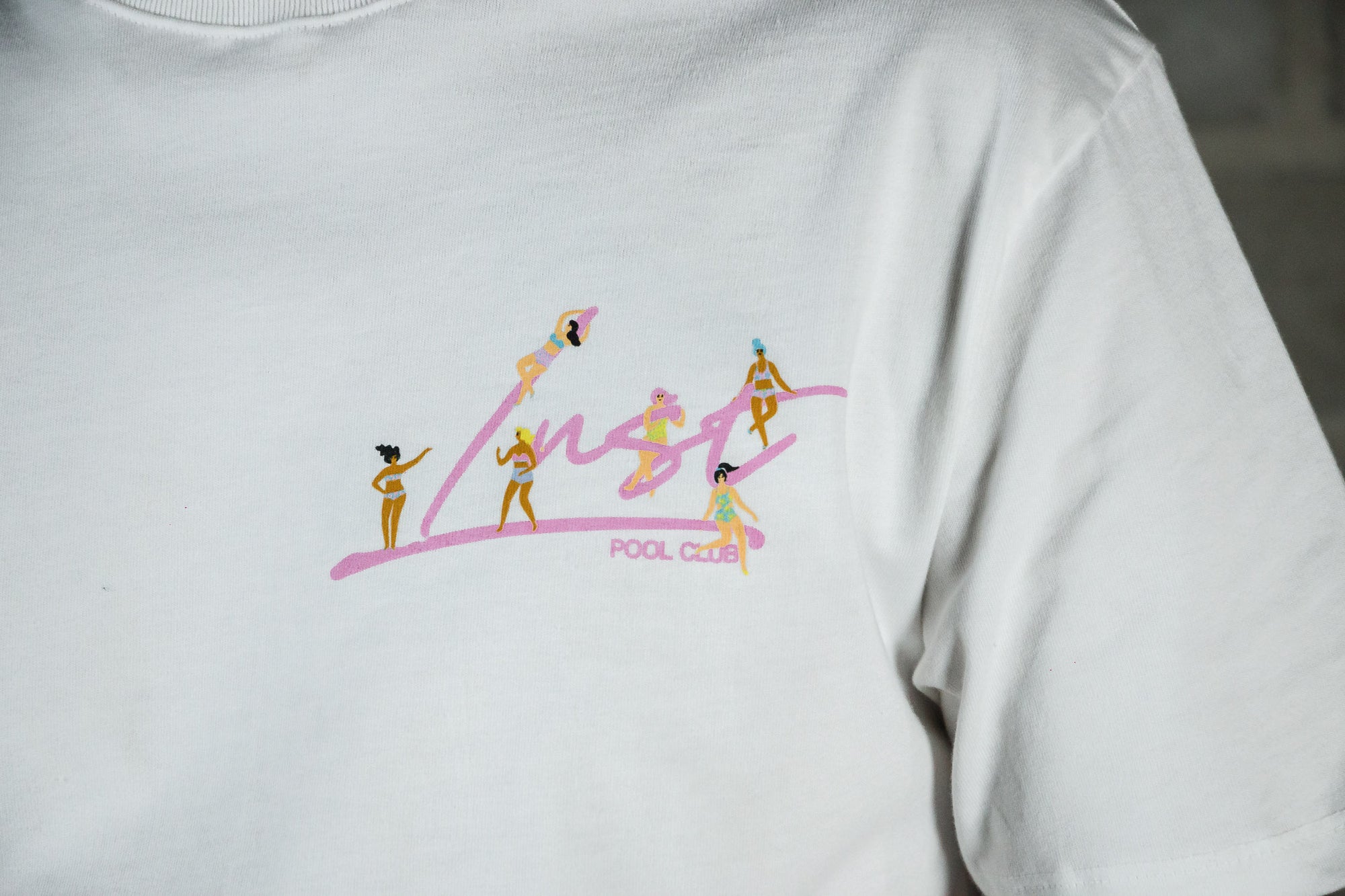 LUST BRAND POOL GIRLS TEE BLANCO (6736899604546)